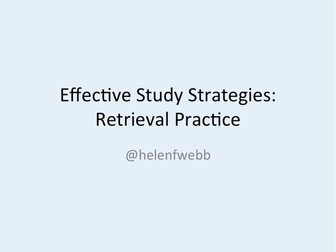 Effective Study Strategies: Retrieval Practice