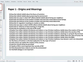 Eduqas WJEC Religious Education - Model Answers - Paper 1.