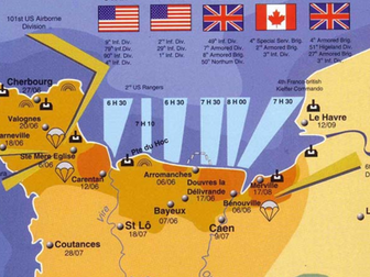 D-Day powerpoint and source comprehension tasks