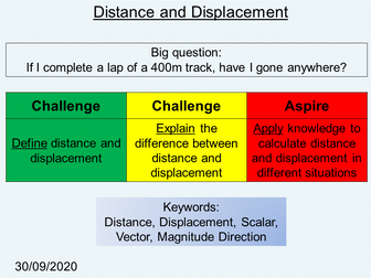 Distance & Displacement