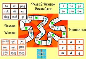 Phonics Phase 2 Revision Board Game | Teaching Resources