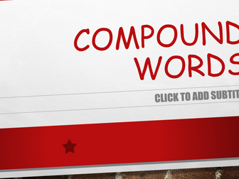 Compound word powerpoint and worksheet