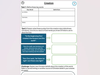Christian Beliefs & Teachings Homework Booklet AQA