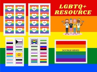 LGBT / PRIDE MONTH - 32 X CARD MATCHING GAME. MATCH THE FLAG TO  THE DIFFERENT SEXUALITIES