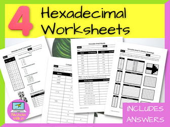 Hexadecimal Worksheets