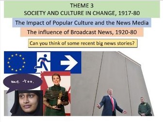 In Search of the American Dream - Unit 3 Society and Culture in Change - Edexcel A Level History