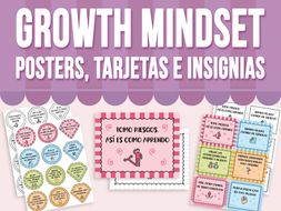Growth Mindset - Posters, Tarjetas e Insignias