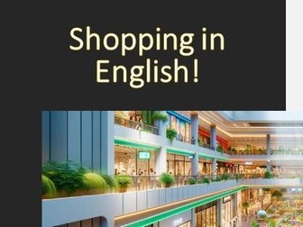 English for Shopping Thematic Vocabulary Pack