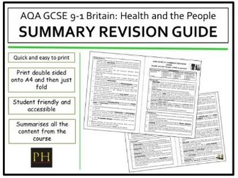 Health and the People Revision Bundle AQA GCSE 9-1 | Teaching Resources