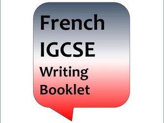 French Cambridge IGCSE writing booklet 4  (2011: questions 2 and 3)