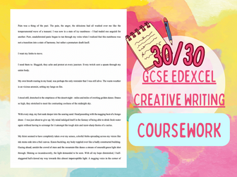 GCSE Edexcel 30/30 Creative Writing Coursework
