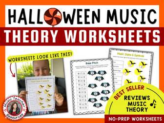 Halloween Music Theory Worksheets