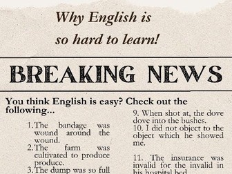 Spelling Irregularity Display