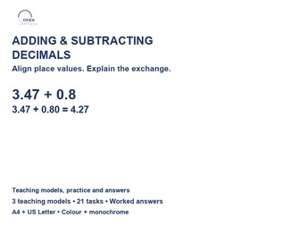 Adding and Subtracting Decimals
