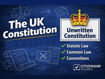 The UK Constitution - KS3/KS4 - Pack