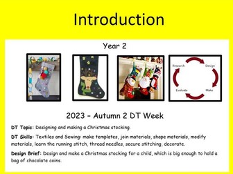 Textiles - Christmas Stockings - Design Technology - KS1