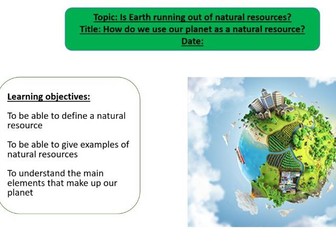 KS3 Geography - Natural resources