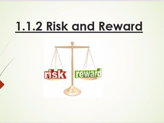 Risk and reward 1.1.2 GCSE Business 9-1