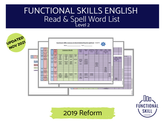 L2 Functional Skills English Spelling List