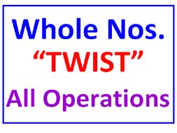 Whole Numbers "Twist" All Operations