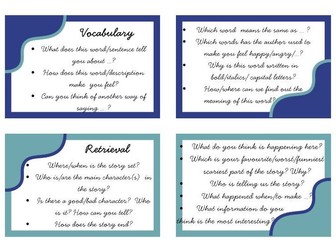 KS1 reading comprehension prompts