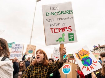 La grève étudiante pour le climat (School strike for climate change, COP 26)