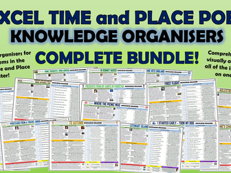 Edexcel Time and Place Poems - Knowledge Organisers Bundle!