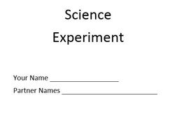 science experiment template for activities grades 2 6 by