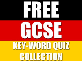 KS4 GCSE German Keyword Quiz Collection - Vokabeltest