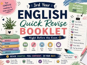 Junior Cycle English Revision Booklet