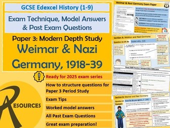 GCSE History Edexcel Paper 3 Weimar & Nazi Germany Exam Technique Walkthrough