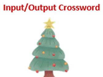 Christmas Input / Output Devices Crossword
