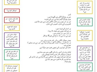 GCSE English Power and Conflict EAL English-Urdu Poetry Booklet