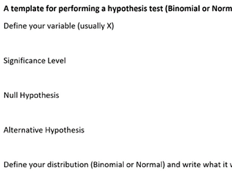 Edexcel A Level Maths Revision: Hypothesis Testing with the Normal & Binomial Distributions