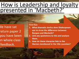 macbeth loyalty thesis