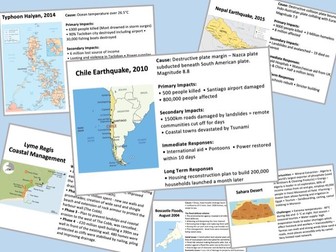 AQA GCSE Geography Case Study Flashcards