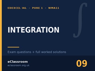 IAL Pure 1 Integration exam questions