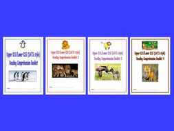 KS1/LKS2 SATS style Reading Comprehension Booklets, Bundle 1