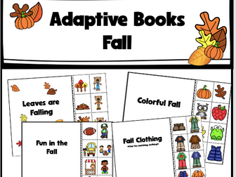 Adaptive Books - Fall (matching clothes, activities, colors & Fun in Fall!