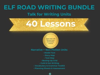 KS2 Elf Road Writing Bundle | Narrative & Non-Fiction Talk for Writing Units | 40 Lessons