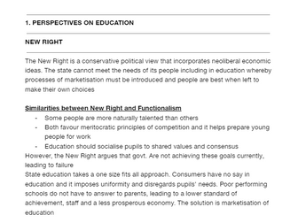 AQA Sociology: Education Notes (Paper 1)