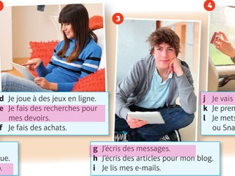 Y8 Y9 French Dynamo - Qu'est-ce que tu fais en ligne? / Internet activities