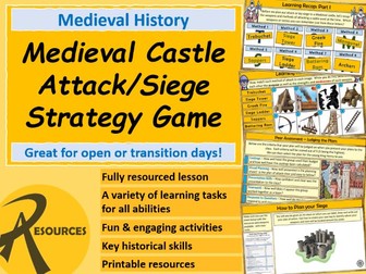 Medieval Castle Attack & Siege Strategy Game (Open Day/Night or Transition)