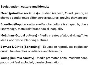 OCR AS/A LEVEL SOCIOLOGY