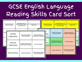 GCSE English Language Reading Skills (WJEC)