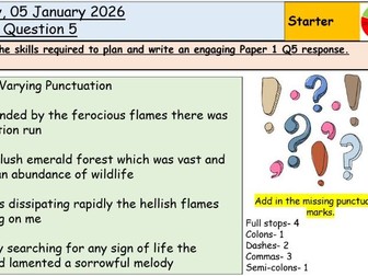 AQA Paper 1 Q5 Descriptive Writing