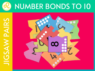 Number Bonds to 10 Jigsaw Activity