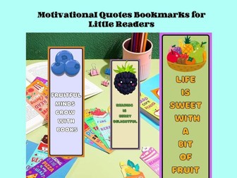 Fruity Sayings Bookmark for Young Readers