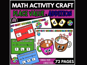 Christmas Place Value Craft Addition Add