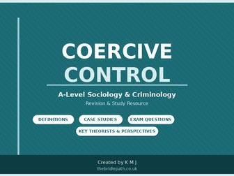 Coercive Control | A-Level Sociology & Criminology